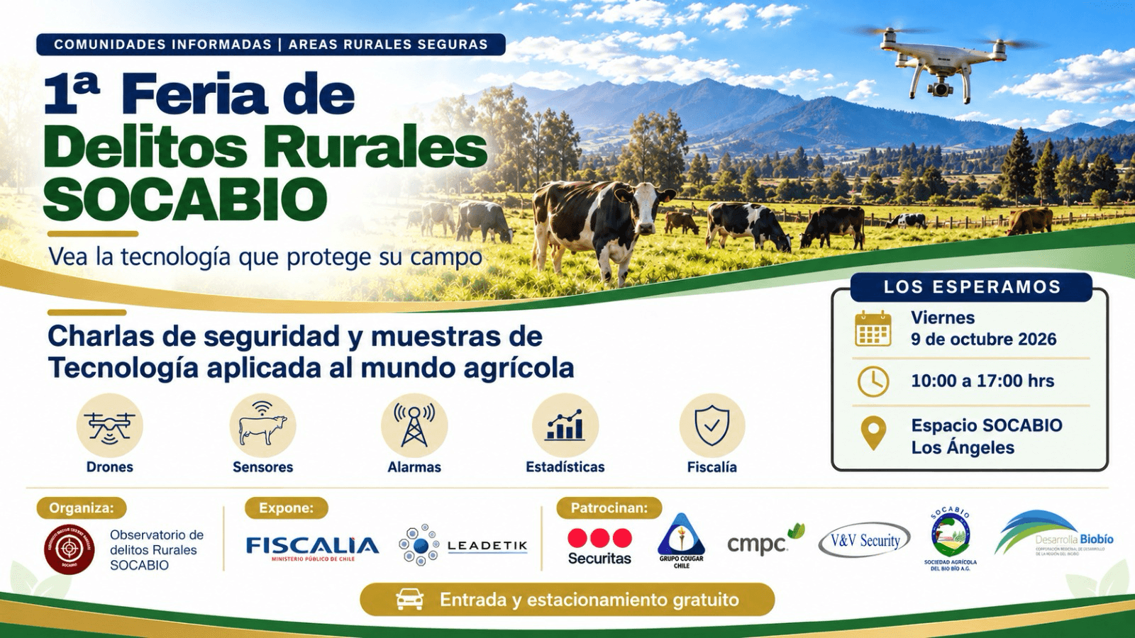 Afiche 1ª Feria de Delitos Rurales SOCABIO